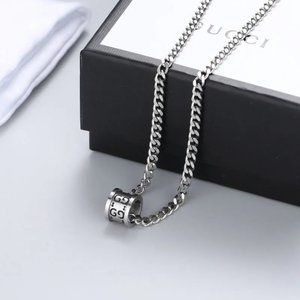 silver necklace
